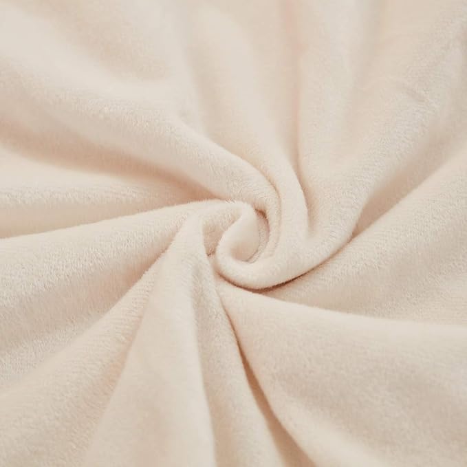 JAUXIO Diamond Pinch Pleated Crystal Velvet Pillowcases 2 Pack Solid Pintuck Throw Cushion Cover for Home Decor Hidden Zipper Closure (Cream, King)