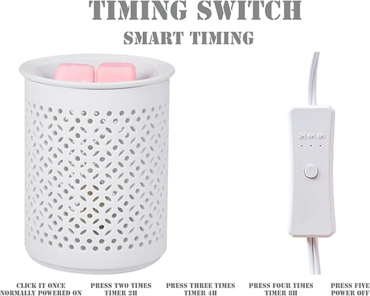 Dicimi Ceramic Electric Wax Melt Warmer Wax Warmer for Scented Wax Wax Burner Melter Oil Burner Wax Warmers for Home Office Bedroom Living Room Present & Decor