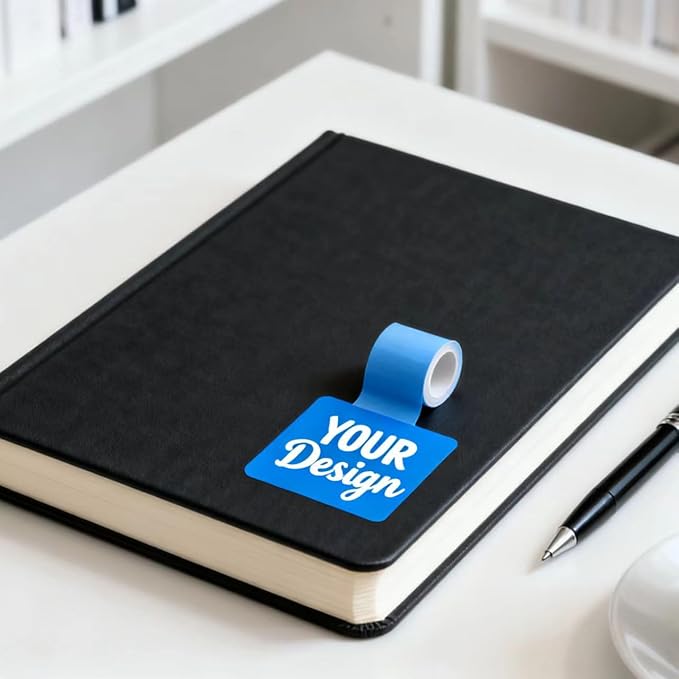 Custom Stickers Personalized Logo Sticker – Customized Business Labels with Any Design Name+ Image – Roll Packed – Fade Resistant,Multi Shapes,Sizes