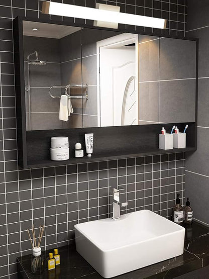 Bathroom Vanity Light Brushed Nickel Square LED 24 inch 14W Dimmable 4000K Natural White Light Wall Bar Lighting Fixtures Over Mirror
