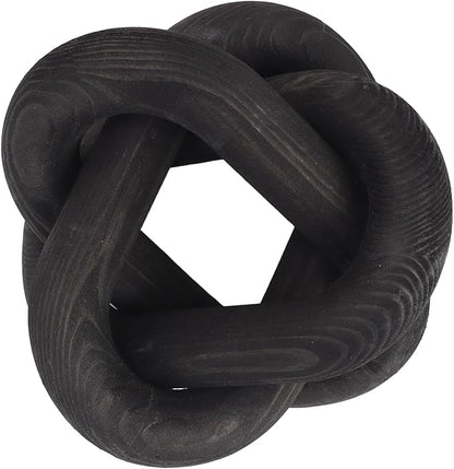 FILFEEL Decorative Wood Chain Link for Home & Coffee Shop - Rustic for Living Room and Bedroom (Black)