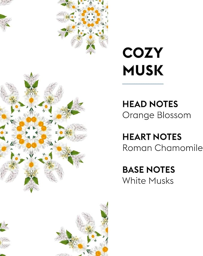 Maison Berger Cozy Musk Lampe Berger Refill, 500 ml (16.9 fl oz), Odor-Neutralizing Home Fragrance Oil for Maison Berger Lamps, Orange Blossom, Roman Chamomile, White Musks, Made in France