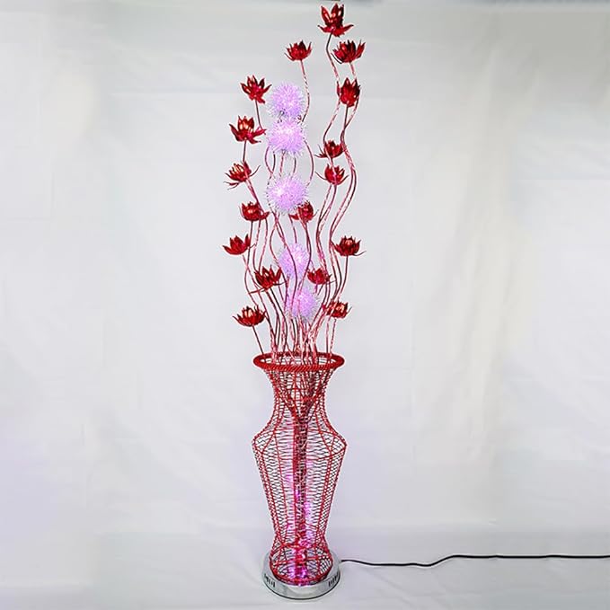 Nordic Modern Flower Floor Lamp Fashion Art Living Room Sofa Bedroom Wedding LED Originality Decorative Standing Light (Style 17)
