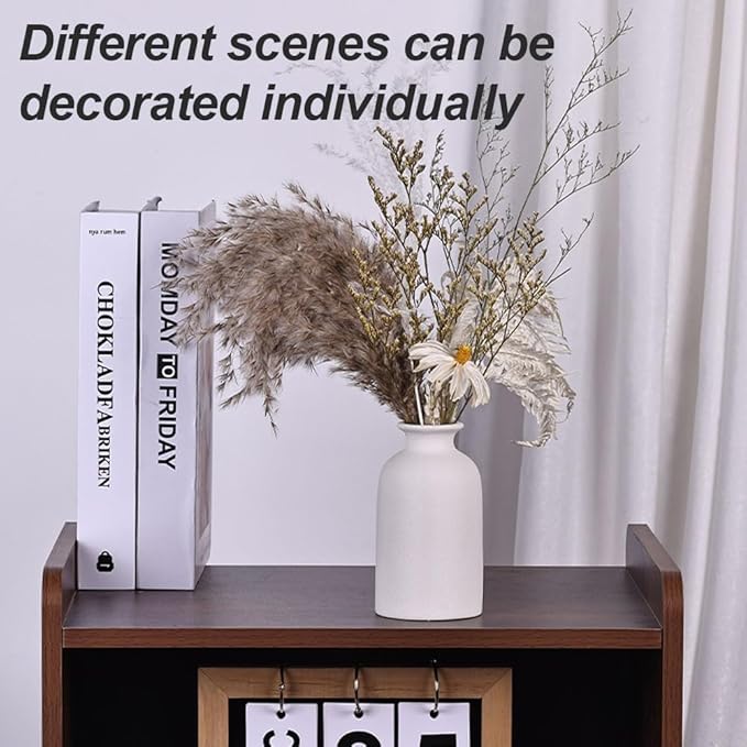 White Bud Vases Set of 6 - Mini White Ceramic Vases for Flowers, Modern Bud Vase for Table Decor, Boho Small Vase for Home Decor, Centerpieces in Bulk for Wedding, Home, Table, Party Decor