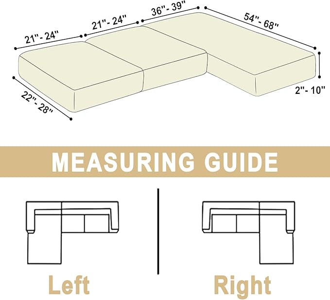 Sectional Couch Covers for 3-Piece Seat Cushion Velvet Separate L Shape Couch Cover Stretch Sofa Slipcover with 2 Pieces Pillowcases Furniture Protector (Sofa 2 Seater + 1 Chaise, Milk White)