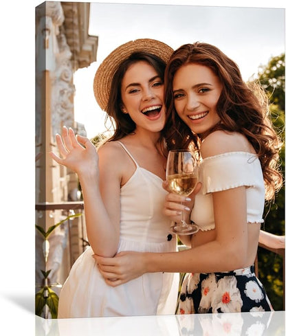 GMissT Canvas Prints With Your Photos - Personalized Pictures On Canvas Custom Poster for Home Decor - Floating Frames & Gift Wrapping Available
