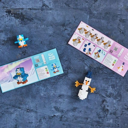 PLUS PLUS Christmas Advent Calendar 2025, 25 Kids Building Block Toys, Mini 3D Puzzle Kits, Fun Holiday Countdown Stem Gifts, 600 Pieces - Arctic Adventure