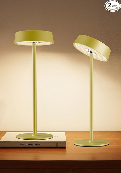 Cordless Lamp, Outdoor Waterproof, Dimmable Touch Control 3 Color Temperature, Battery Operated Portable, RGB, LED Memory Function, Rechargeable Table Lmap, Desk Lamp, Patio Dinning Restaurant Kitchen