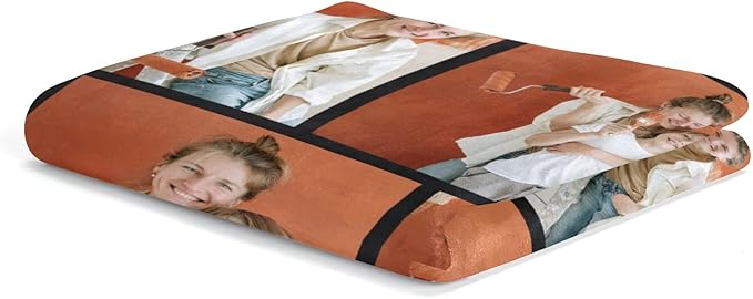 Mothers Day Personalized Gifts from Daughter Custom Blankets with Photos and Text Multiple Colors Sizes Soft Flannel Gifts for Women Birthday Gifts for Mom