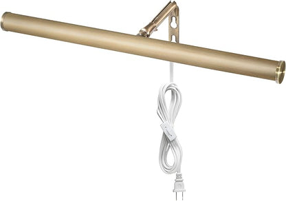 Maxxima 14 in. LED Picture Light - Integrated LED Display Wall Light, 3000K Warm White, 200 Lumens, Includes On/Off Switch, Adjustable Decor Light for Indoor Art Display - Antique Brass Finish