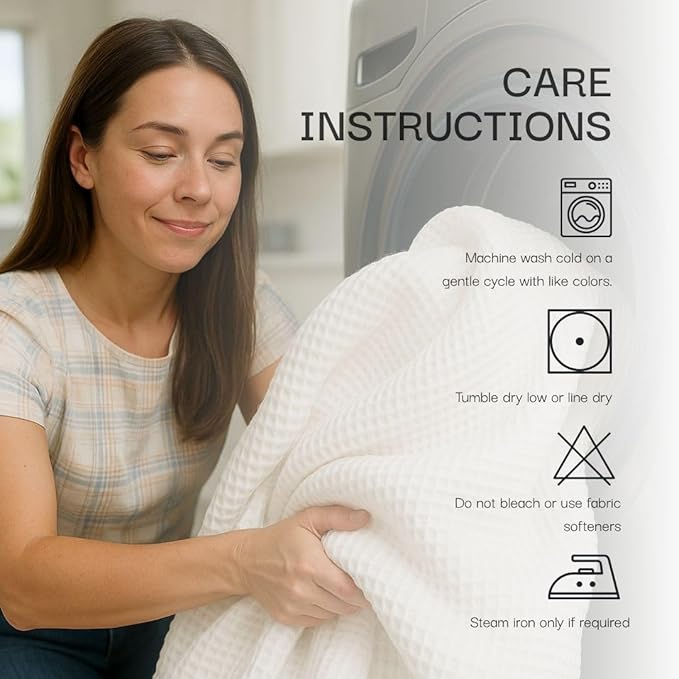 Salt Earth GOTS Certified 100% Organic Cotton Throw Blanket, 55"x60" Waffle Blankets & Throws for Bed, Throw Blanket for Couch, Cozy Christmas Blankets and Throws for Christmas Gifts (Mosstone)