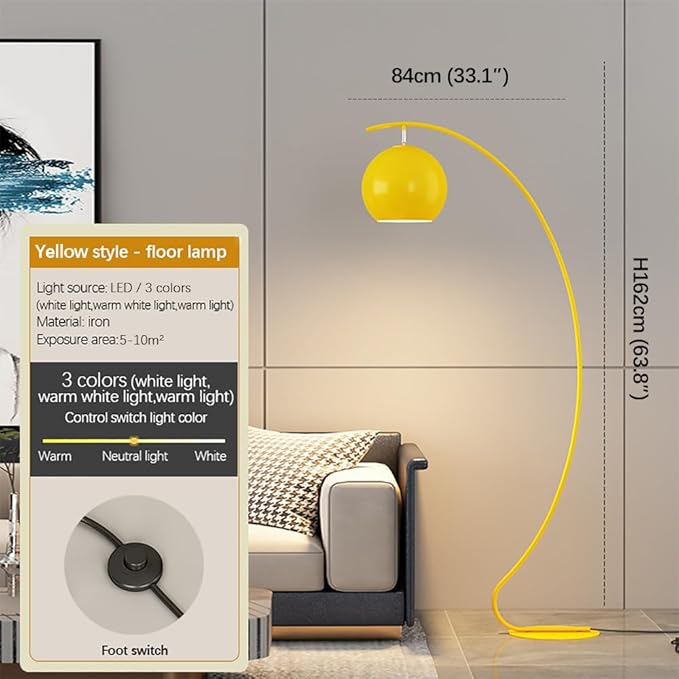 Nordic Modern Floor Lamp Fashion Luxury Family Iiving Room Bedroom Study Villa Hotel LED Creativity Decorative Standing Light (Style 18)