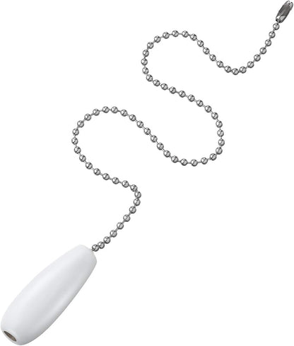 8 Pieces Ceiling Fan Pull Chains Extender Wooden Pendant Pull Chain Extension for Ceiling Light Lamp Fan(White)