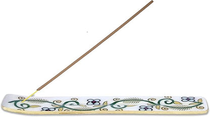 Bless-International Traditional-Handmade-Burner Wooden-Incense-Stick-Holder Ash-Catcher-Stand for-Aromatherapy-Meditation-Yoga (Inner Peace) 10 Inches, Pack of 2