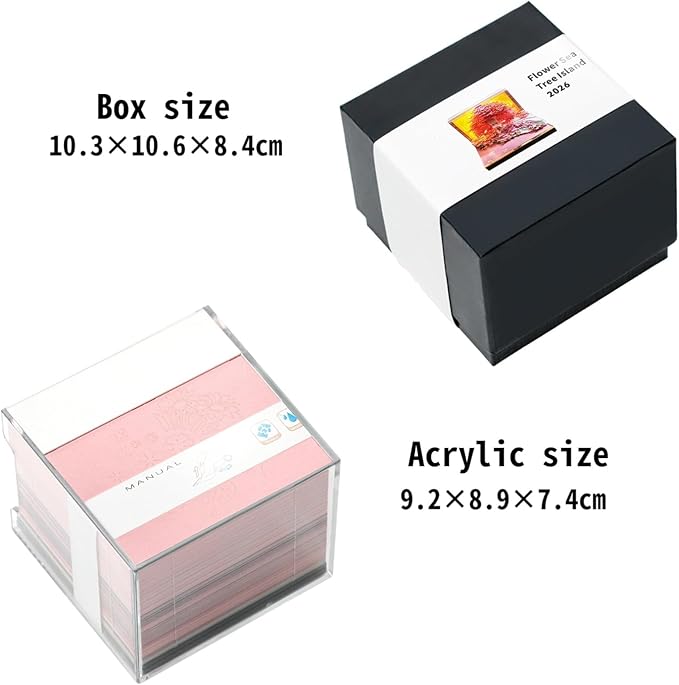 3D Calendar 2026, Desk Calendar With LED Light, 3d Tree Memo Pad Creative Desk Calendar, Christmas Gift for Colleague Friend, Desktop Decoration