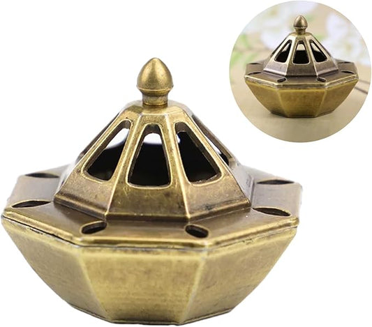 1 PCS Incense Burner Holder for Cones & Sticks, Spaceship Shape Incense Cone Holder with Detachable Tray, Decorative Zen Home Office Decor