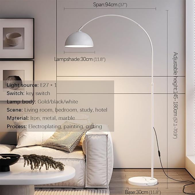 Nordic Modern Floor Lamp Fashion Luxury Family Iiving Room Bedroom Study Villa Hotel LED Creativity Decorative Standing Light (Style 10)