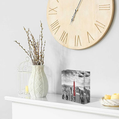 Thank You Presents Ideas Gray City Acrylic Desk Decor 4x4 Tabletop Wall Sign - Appreciation Presents for Coworkers Thank You Presents for the Boss Decorative for Home Office Decor