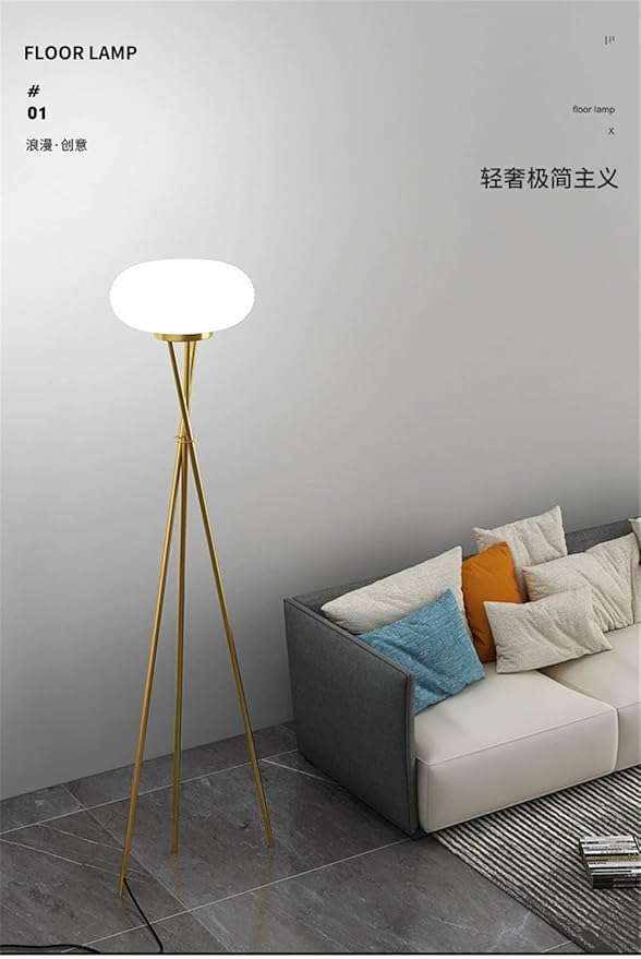 Nordic Modern Floor Lamp Fashion Luxury Family Iiving Room Bedroom Study Villa Hotel LED Creativity Decorative Standing Light (Style 94)