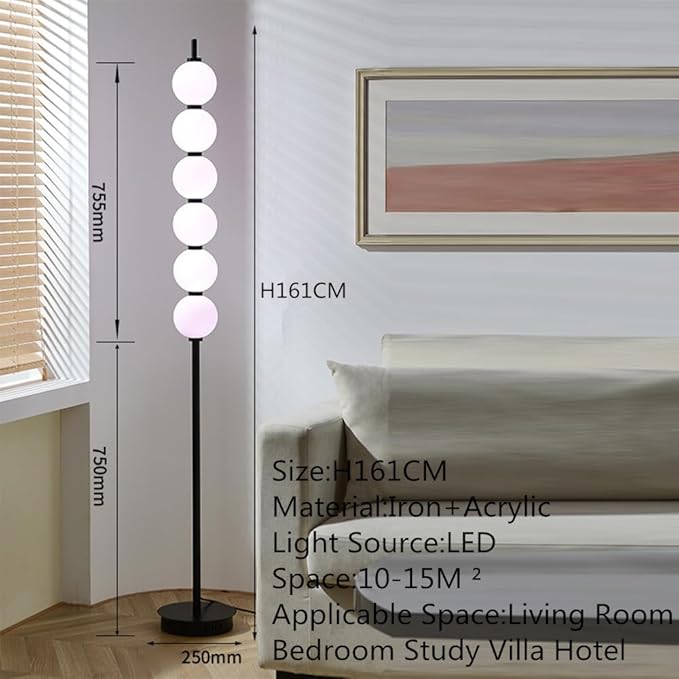 Nordic Modern Floor Lamp Fashion Luxury Family Iiving Room Bedroom Study Villa Hotel LED Creativity Decorative Standing Light (Style 121)