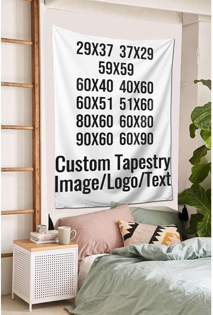 Customizable Tapestry Upload Images Add Your Picture Logo Text Backdrop For Bedroom Wedding 40x60 Tapestry