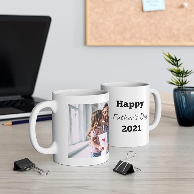 Custom Mug - Personalized Coffee Mug with Photo, Logo, or Text | Funny Coffee Cup | Custom Gifts for Men & Women | Customized Mugs Photo Mugs With Names 11oz Printed on Both Sides