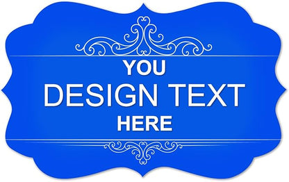 Custom Personalized Labels, Custom Stickers with Any Image Logo and Text. Business Logo Thank You Labels (Fancy Frame, 3x2 Inch)