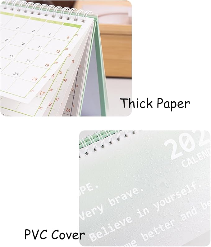 2026 Mini Desk Calendar Home Office School Calendar 8.3" x 5.2" - Blue (Oct. 2025 to Dec. 2026)