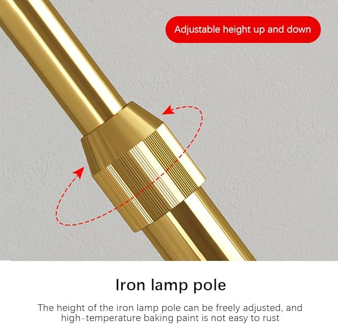 Nordic Modern Floor Lamp Fashion Luxury Family Iiving Room Bedroom Study Villa Hotel LED Creativity Decorative Standing Light (Style 1)