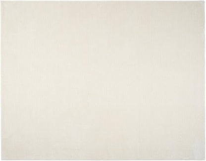Revival Rugs Stripe 7'10"x10' Washable Area Rug for Living Room Bedroom - 100% Recycled Oeko-TEX Certified, Medium Pile, Beige, Cream
