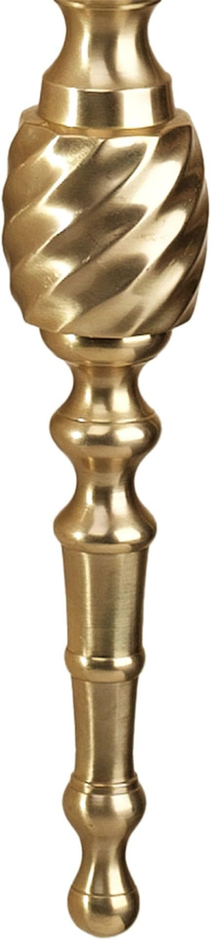 Touch of Class Solid Brass Daria Swirl Sconce Pair - Large Set of 2 - Hurricane Wall Candle Holders for Bedroom, Bathroom, Living Room, Foyer, Entryway