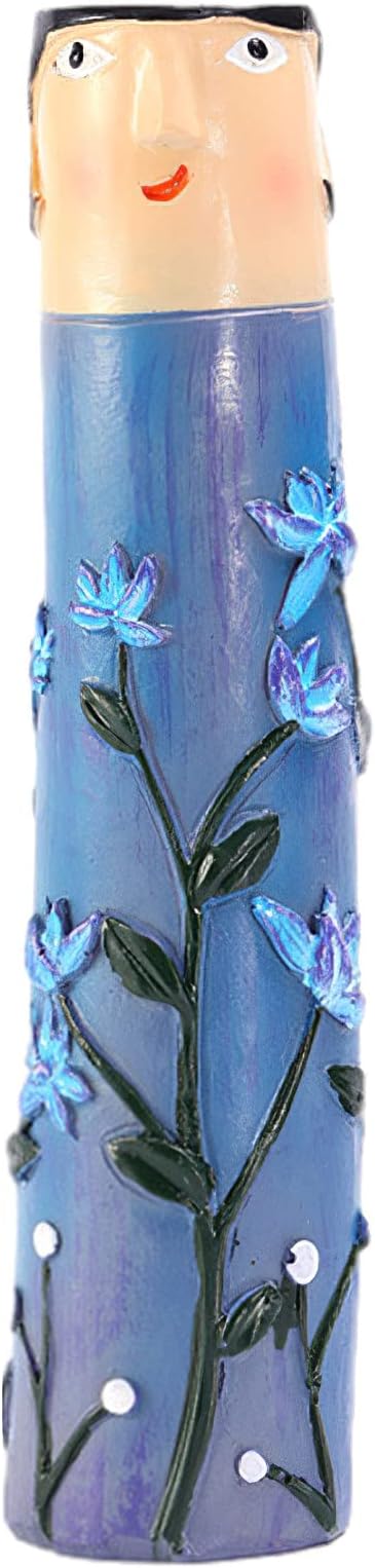 Spring Bud Vases, Bohemian Family Face Vase Boho Cute Home Decor, Character Vase Flower Plant Holder Bathroom Shelf Decor for House Decor Living Room Wedding Centerpieces (G)