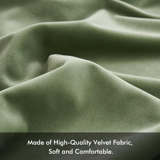 MIULEE Velvet Throw Pillow Covers 12x20 Inch, Pack of 2 - Sage Green, Soft Solid Lumbar Decorative Pillow Covers Modern Luxury Home Decor for Spring Couch Sofa Bedroom Livingroom