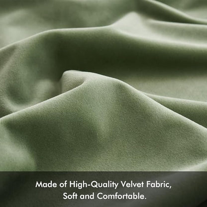 MIULEE Velvet Throw Pillow Covers 12x20 Inch, Pack of 2 - Sage Green, Soft Solid Lumbar Decorative Pillow Covers Modern Luxury Home Decor for Spring Couch Sofa Bedroom Livingroom