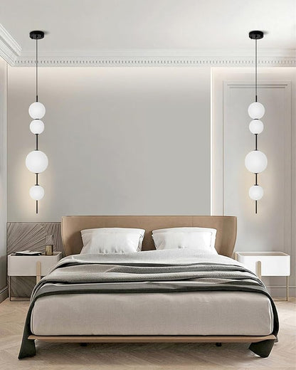 LED Kitchen Lighting, Kitchen Island Pendant Light, Black Head Bedside Chandeliers, Cylindrical Modern Pendant Ceiling Light Fixture for Foyer Dining Room Xuang Bedroom Living Room