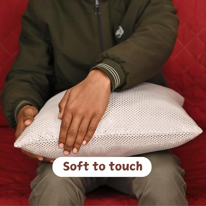 Star Sparkling Suede Leather Pillow Cover, Square Soft Silver Metallic Throw Pillow Covers, Pillow Cases for Home Décor, Sofa, Couch Chair, Car (20x20 Inches, Sparkling White Pack of 2)
