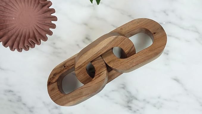 Home Natural Wooden Chain with Unique Design | Handcrafted Rustic Décor for Home & Workspace