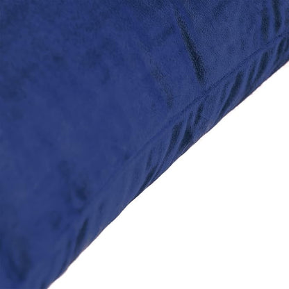 FY FIBER HOUSE Pack of 2 Velvet Throw Pillow Covers Decorative Pillowcase Soft Solid Cushion Cover, 16 x 16 Inch, Midnight Blue