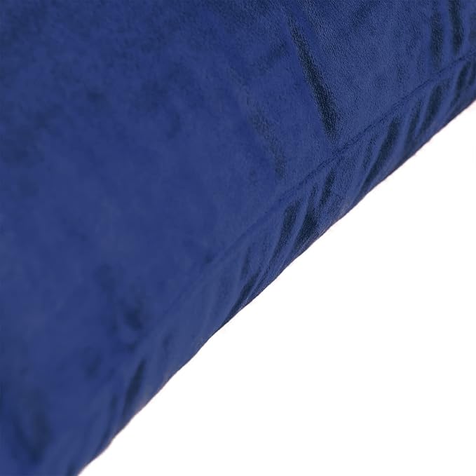 FY FIBER HOUSE Pack of 2 Velvet Throw Pillow Covers Decorative Pillowcase Soft Solid Cushion Cover, 20 x 20 Inch, Midnight Blue