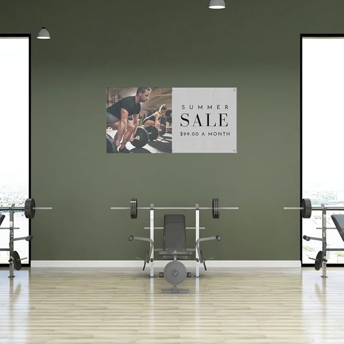 Custom 3x6 Indoor or Outdoor Heavy Duty Vinyl Banner for Business, Birthdays, Holidays, & Special Events (13, Ounces)