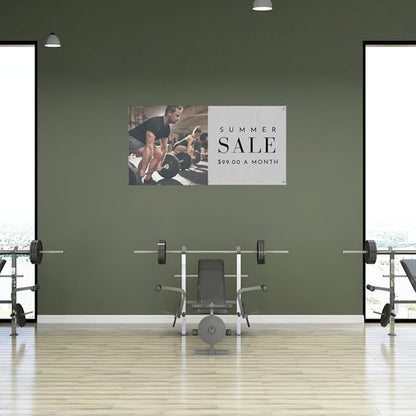 Custom 3x6 Indoor or Outdoor Heavy Duty Vinyl Banner for Business, Birthdays, Holidays, & Special Events (13, Ounces)
