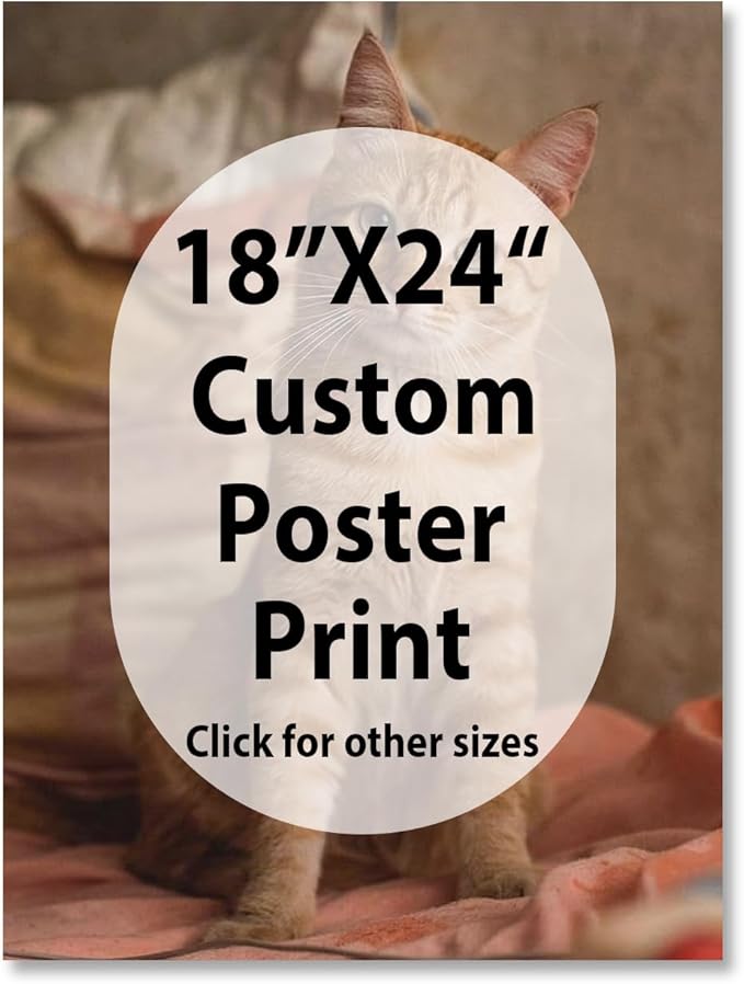 JIMUJIA Custom Canvas Art Print 18"x24" - Unframed Artwork, Personalized Wall Decor, Customizable Photo, Custom Portrait, Office, Living Room, Bedroom Wall Art(18×24in,Unframe)