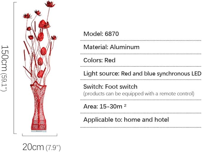 Nordic Modern Flower Floor Lamp Fashion Art Living Room Sofa Bedroom Wedding LED Originality Decorative Standing Light (Style 4)
