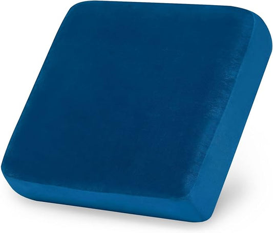 hyha Velvet Couch Cushion Covers, Soft Sofa Seat Covers for sectional Cushion Couch Washable, Magic Sofa Slipcover with Elastic Bottom, Non-Slip Furniture Protector for Pets, Kid(Small, Royal Blue)