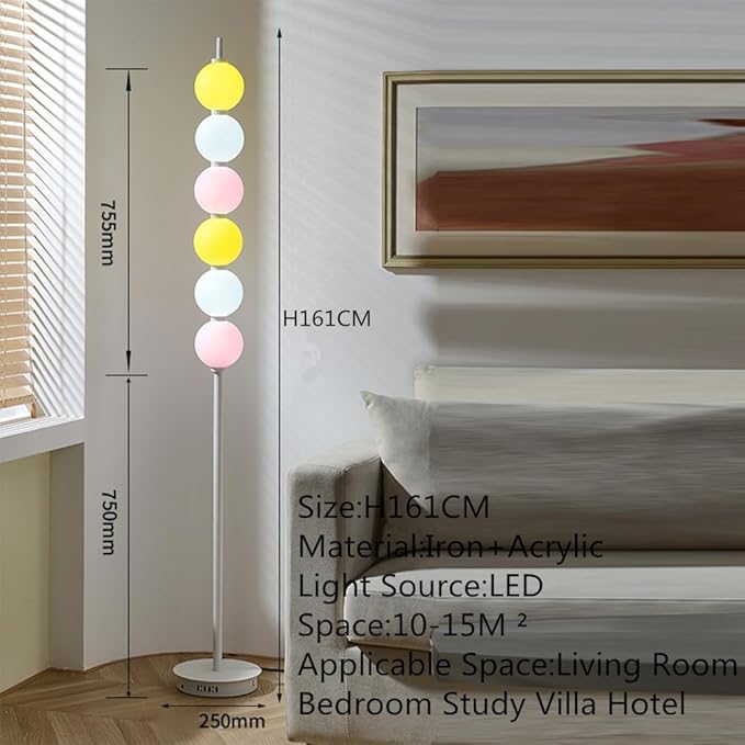 Nordic Modern Floor Lamp Fashion Luxury Family Iiving Room Bedroom Study Villa Hotel LED Creativity Decorative Standing Light (Style 122)