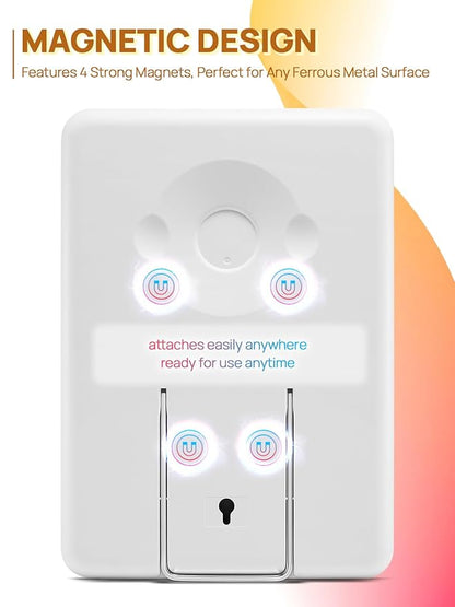 OMIRO Magnetic Locker Mirror, 10 x 7 inches Desk Makeup Mirror with Adjustable Stand and Hanging Hole for Shaving and Traveling, Strong Magnets for Secure Attachment,White