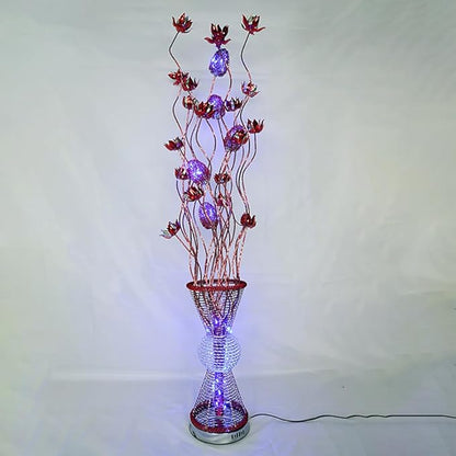 Nordic Modern Flower Floor Lamp Fashion Art Living Room Sofa Bedroom Wedding LED Originality Decorative Standing Light (Style 21)
