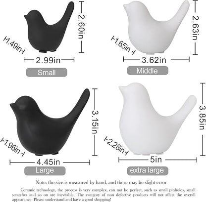 Notakia Small Birds Statues Black Modern Farmhouse Decor Deals, Farmhouse Decor for Kitchen Counter, Bathroom Shelf, Living Room, Office Sculpture, Knick Knacks for Shelves