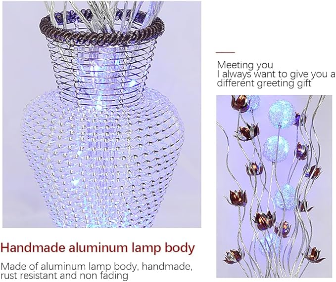 Nordic Modern Flower Floor Lamp Fashion Art Living Room Sofa Bedroom Wedding LED Originality Decorative Standing Light (Style 1)