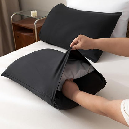 ROSGONIA Oversized King Comforter Black, 3pcs(1 Boho Comforter & 2 Pillowcases) Soft Lightweight Oversized King Size Comforter Sets All Season Bedding